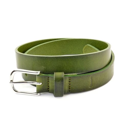 Groene leren riem heren .